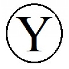 Бусины с буквами белые круглые Y